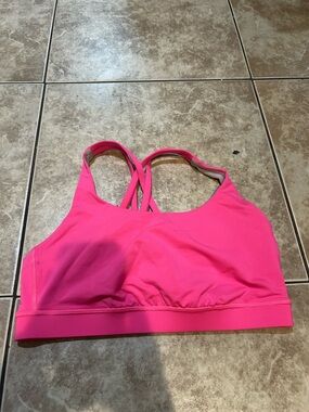 lululemon athletica Hot Pink Strappy Sports Bra